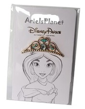 Disney Parks Aladdin's Princess Jasmine's Tiara Crown Flair Pin picture
