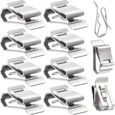 50 Pcs 0.2 Inch to 0.3 Inch Stainless Steel Wire Clips for Solar Panel Wiring picture