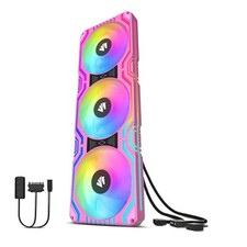 Asiahorse Matrix-PINK 58 Addressable RGB LEDs 360MM All-in-One Square Frame Fan picture