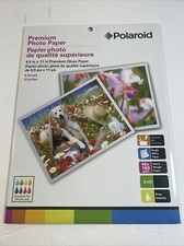 Polaroid Premium 8pcs Photo Paper 8.5x11 Heavy Weight Bright White 48lbs picture