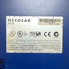 NETGEAR FS726 24-Port 10/100 Fast Ethernet Unmanaged Rack Mount RJ-45 1U picture