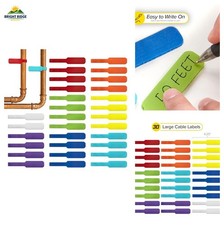 Cable Labels - Wrap-It Storage - Large, Multi-Color (30-Pack) - Colorful Labels picture
