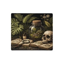 Botanical Skull Terrarium Gaming Mouse Pad XL Extended Desk Mat Non-Slip picture