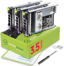 BNIB WORKDONE 3-Pack 3.5 inch Hard Drive Caddy with 2.5 inch HDD Adapter picture