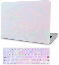 Slim Hard Shell Case for MacBook Air 13 inch M1 Chip 2022-2018 Release, Pink Fan picture