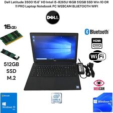 Dell Latitude 15.6 Intel i5-8265U 16GB 512GB SSD Win 10 OR 11 Laptop Notebook PC picture