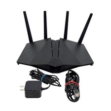 ASUS RT-AX82U AX5400 Dual Band WiFi 6 Gaming Router Black Tested Good Condition picture