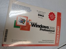 Microsoft Windows 2000 Professional COA Dell OEM Reinstallation CD SP2 SEALED picture