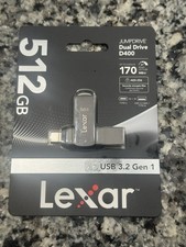 Lexar 512GB JumpDrive Dual Drive D400 USB 3.2 Gen 1 Type-C & Type-A Flash Drive picture