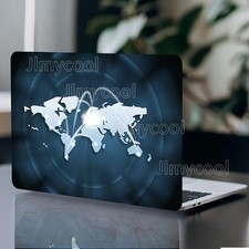 2 Pack Pattern World Map Protection Sticker Universal Laptop Light Beige picture
