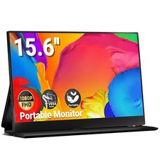 INGNOK PORTABLE MONITOR FOR LAPTOP 15.6'' 1080P WITH MAGNETIC CASE YN02B - GRAY picture