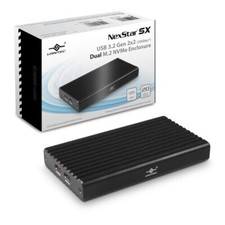 Vantec NexStar SX, USB 3.2 Gen2x2 (20Gbps*), Dual M.2 NVMe Enclosure picture
