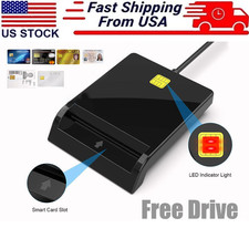 For Mac OS USB 2.0 Smart Card Reader DOD Military CAC Common Access-Bank card-ID picture