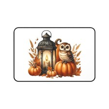 Cute Owl Desk Mat AOP Autumn Owl Fall Bird Witchy Mouse Pad picture