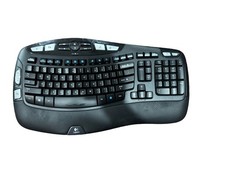 Logitech Wireless Wave K350 Keyboard Used No USB Receiver Untested picture