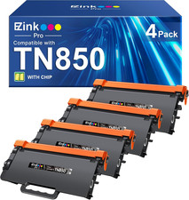 TN850 Toner Cartridges Compatible for Brother TN-880 TN-850 TN820, 4 Black picture