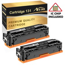 2pk Compatible HP CF210X CF211A Black Cyan Toner CRG131 New Sealed Ships Fast picture