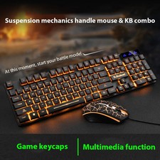 KM320 Keyboard And Mouse Set Waterproof Luminous Game Backlit Keyboard picture