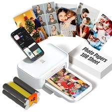 iDPRT 4x6 Photo Printer, CP4100 Printer for iPhone & medium, White picture