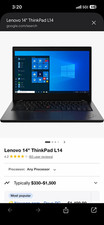 Lenovo ThinkPad L14 14 in Notebook Laptop Windows 10 Black for Workstation picture