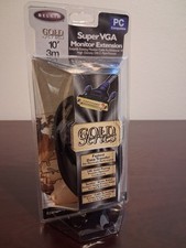 Belkin Gold Series Super VGA Monitor 10ft Extension Cable F2N025-10-GLD DB15 M/F picture