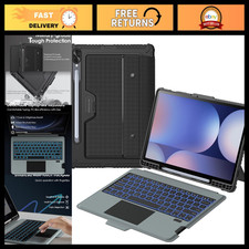 Rugged Keyboard Case for Samsung Galaxy Tab S10+ / S9+ 12.4