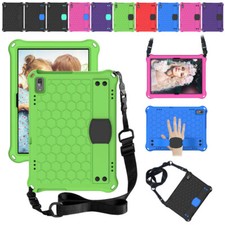 Fr Lenovo Tab 4 10 Plus M10 P10 E10 Kids Safe EVA Shockproof Case Cover w/Strap- picture
