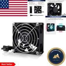 Whisper-Quiet 80mm EC Axial Fan with Dual Ball Bearings - 43.6 CFM Airflow picture