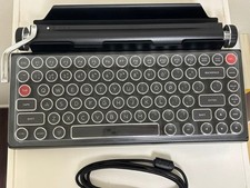 Qwerkywriter Mechanical Keyboard Qwerty Layout Bluetooth Usb Black picture