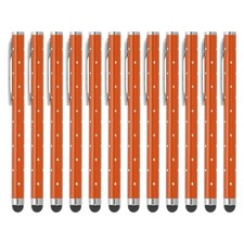 12 Pcs Bling Crystal Stylus Pens for Touch Screens, Orange picture