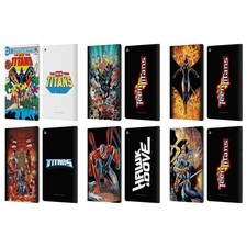 JUSTICE LEAGUE DC COMICS TEEN TITANS COMIC ART LEATHER BOOK CASE FOR AMAZON FIRE picture