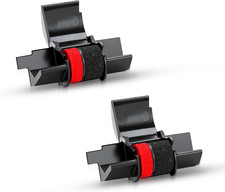 Calculator Ink Ribbon IR40T Compatible for Casio HR-100TM Red Black 2 Pack picture