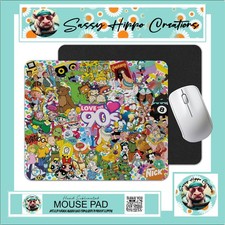 Mouse Pad Love the 90's Childhood Cartoons Nostalgia Anti Slip Back Easy Clean picture