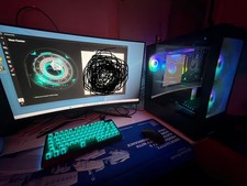 powerspec gaming pc brand new hardly used. AMD CPU and GPU. 2K bought 2 week ago picture