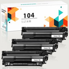 3 Pack NEW Compatible For Canon 104 Black Toner Cartridge MF4350D MF4150 D420 picture