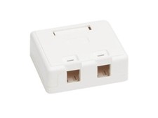 Tripp Lite SURFACE-MOUNT BOX KEYSTONE JACK 2-PORT - N082-002-WH picture