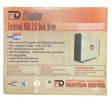 FANTOM DRIVES TITANIUM 300GB External USB 2.0 HARD DRIVE picture