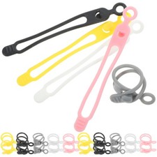 30 Pcs Multi-function Silicone Cable Ties Charging Cord Organizer picture