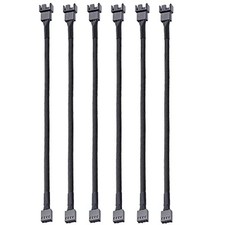 Gebildet 6Pcs 4 Pin 26Cm Pwm Fan Extension Power Cable Connector Case  picture