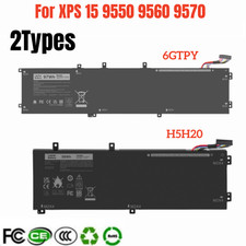 2TYPES Battery For Dell XPS 15 9570 9560 9550 7590 Series H5H20-56Wh /6GTPY-97Wh picture