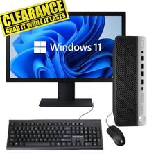 HP Desktop Computer PC up to 16GB RAM 1TB SSD 20/22in LCD Windows 11 Pro WiFi BT picture