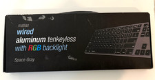Matias FK308LB RGB Backlit Wired Aluminum Tenkeyless Keyboard Space Gray picture