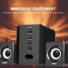Pc Computer Speakers With Surround Sound Usb Wired Laptop Deep Bass For Desktop picture