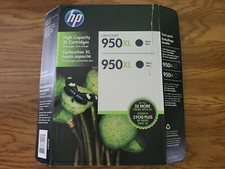 Twin pack Genuine OEM HP 950XL Black Ink Cartridges Exp 11/2016 & Jarbo 950XL picture