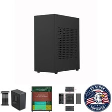 Aluminum HTPC Mini ITX PC Case - Vertical Desktop Chassis Support Graphics Card picture