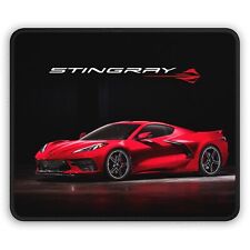 C8 Chevrolet Corvette Stingray in Red - Premium Gaming Mouse Pad 9