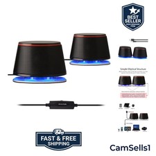SW102 Computer Speakers for Desktop PC Laptop, 2.0 USB Powered picture