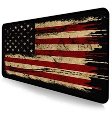 US Flag Anti Slip Waterproof Mouse Mat Large Laptop Home Office Desk Pad picture