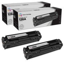 LD Products Toner Cartridge Replacement for HP 128A CE320A (Black, 2-Pack) Co... picture