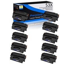 10x Q7553X 53X Black Toner Cartridge Compatible For HP LaserJet P2015 M2727 MFP picture